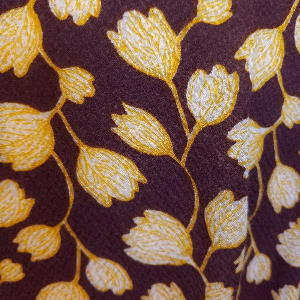 Xhilaration gold maroon rayon short belted kimono jacket size XL - Picture 4 of 8